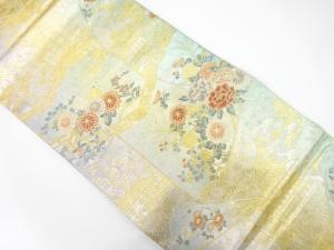 御所解衛立屏風紋織り出し　袋帯